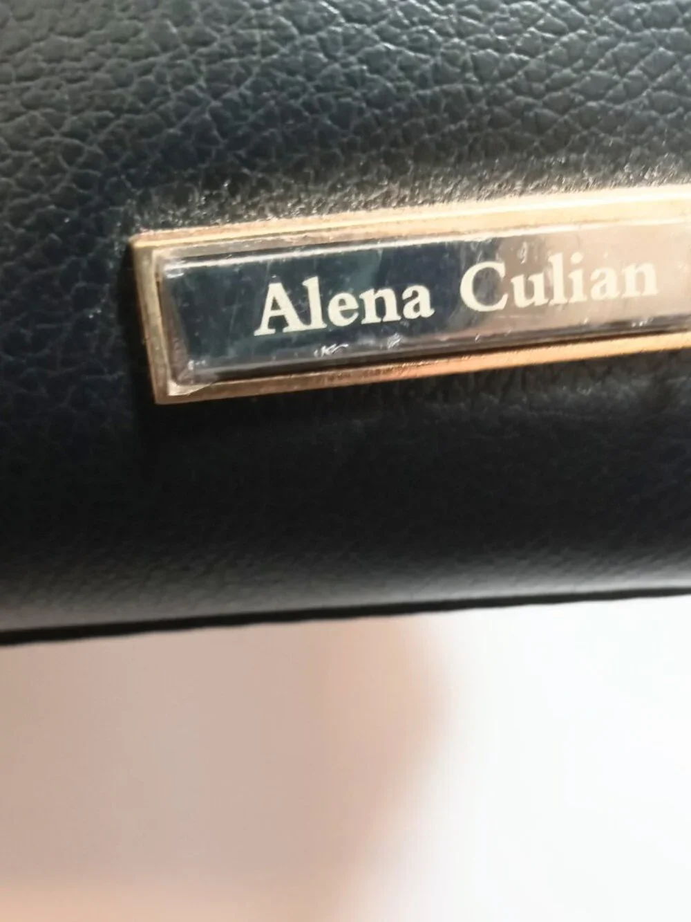 Alena Culian Black Crossbody Tote Bag Laptop Business Travel Purse
